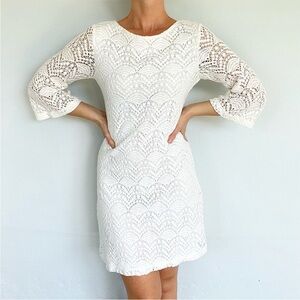Sharagano Eyelet Dress